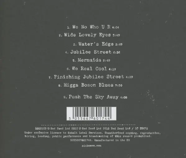 Push the Sky Away | Nick Cave And The Bad Seeds