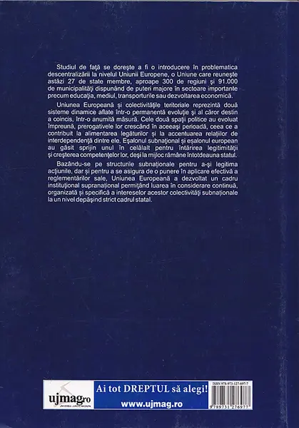 Puterile regionale si locale in Uniunea Europeana | Constanta Matusescu, Claudia Gilia