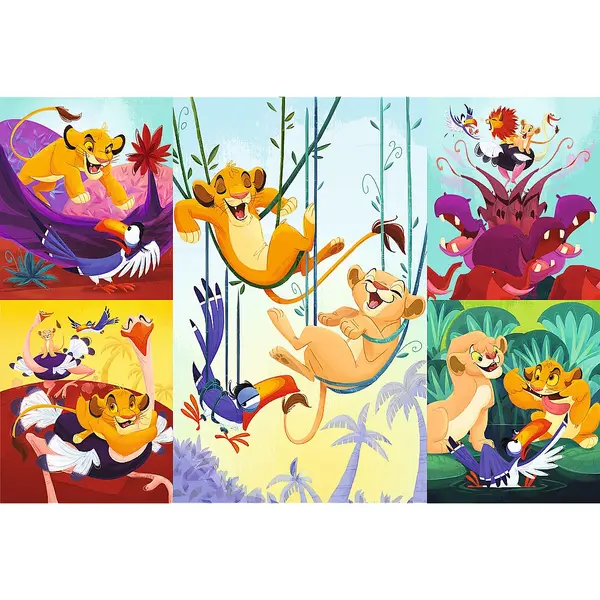 Puzzle 100 piese - Disney - Curajosul Rege Lion | Trefl
