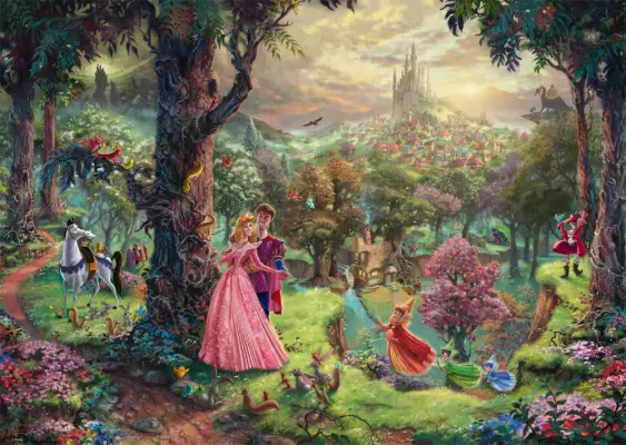 Puzzle 1000 de piese - Thomas Kinkade - Disney - Sleeping Beauty | Schmidt