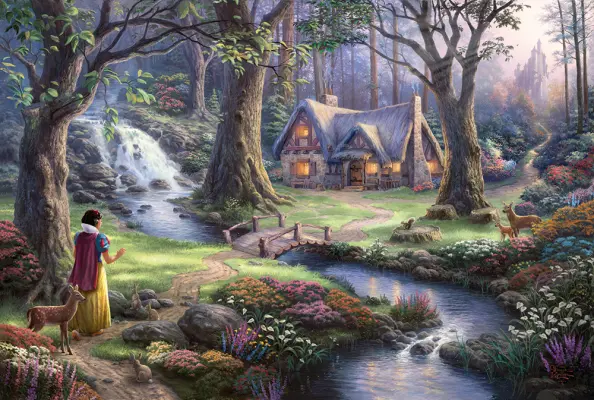 Puzzle 1000 de piese - Thomas Kinkade - Disney - Snow White | Schmidt