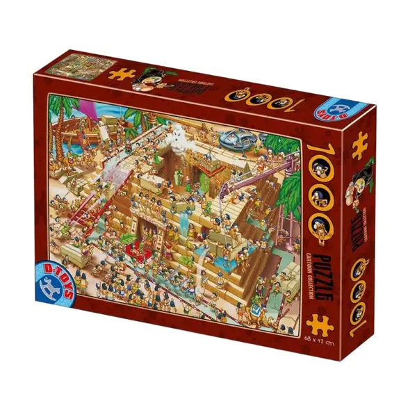 Puzzle 1000 Piese, Cartoon – Egipt, D-toys