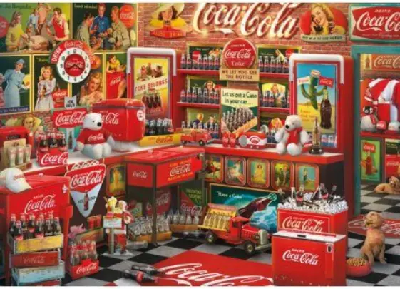 Puzzle 1000 piese - Coca Cola - Nostalgieshop | Schmidt