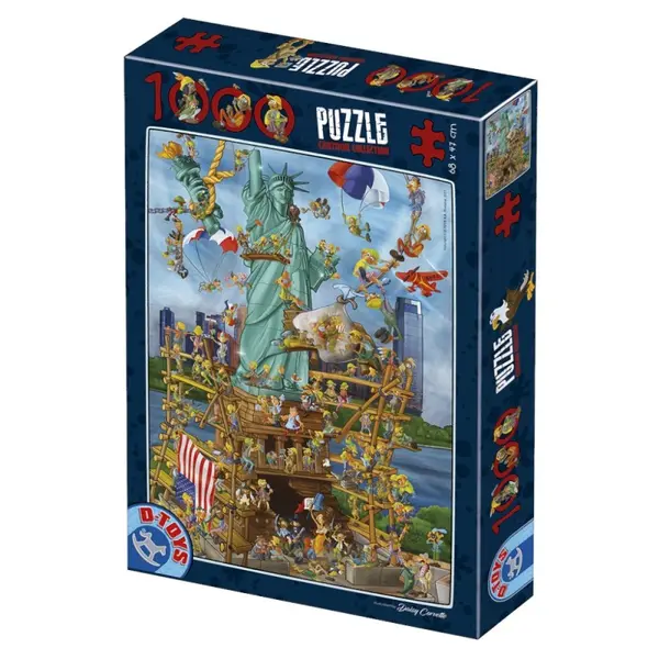 Puzzle 1000 Piese D-Toys, Cartoon New York