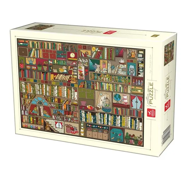 Puzzle 1000 Piese, Deico, Raftul cu Carti