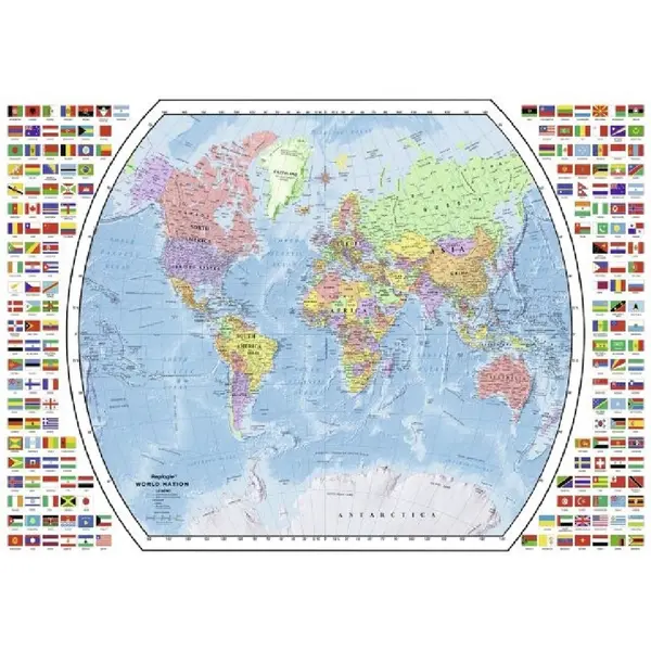 Puzzle 1000 piese - Harta Politica a lumii | Ravensburger