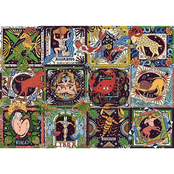 Puzzle 1000 piese - Semne zodiacale | Trefl