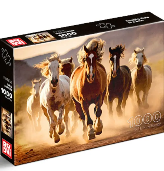 Puzzle 1000 piese - Wild Horses | ROOVI