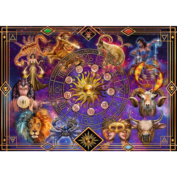 Puzzle 1040 piese - Spiral - Zodiac Signs | Trefl
