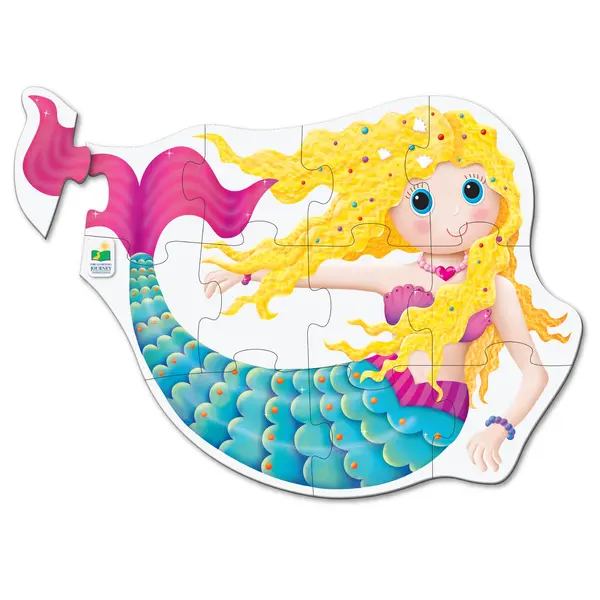 Puzzle 12 piese - Mermaid | The Learning Journey