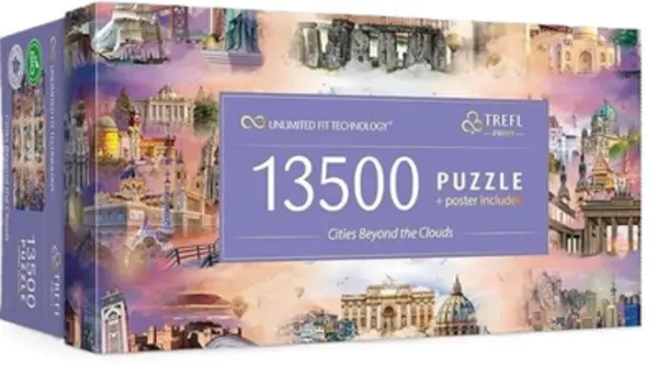 Puzzle 13500 piese - Orase de dincolo de nori | Trefl