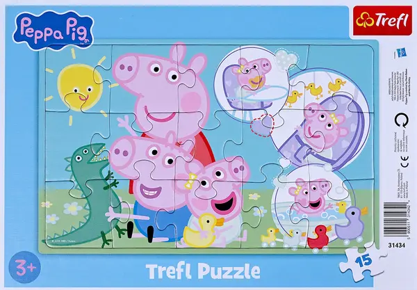 Puzzle 15 piese - Peppa Pig - Cea mai draguta Purcelusa | Trefl