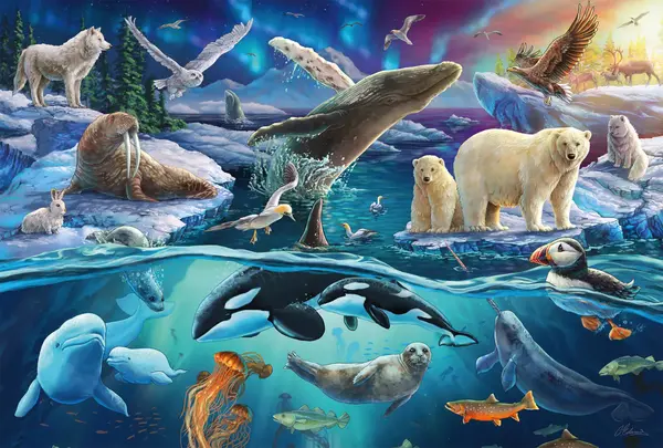 Puzzle 150 piese - Animale polare | Schmidt