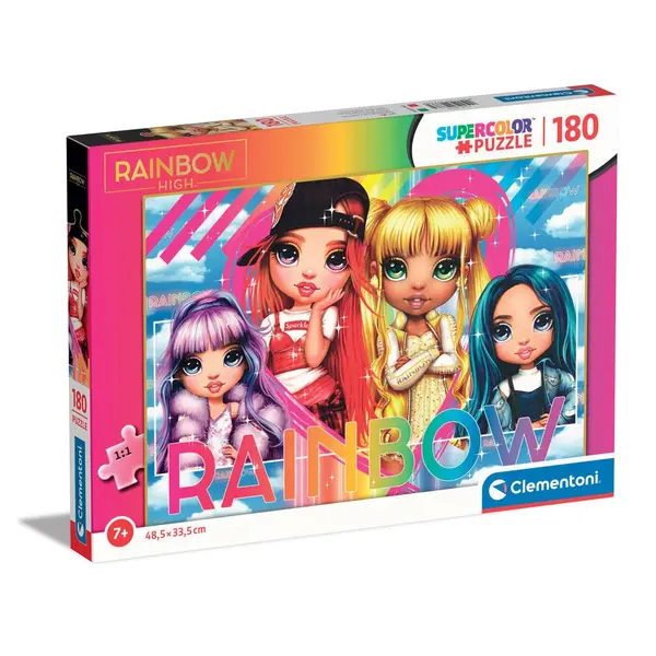 Puzzle 180 piese Clementoni Rainbow High 29776