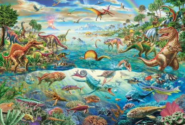Puzzle 200 piese - Discover the Dinosaurs | Schmidt