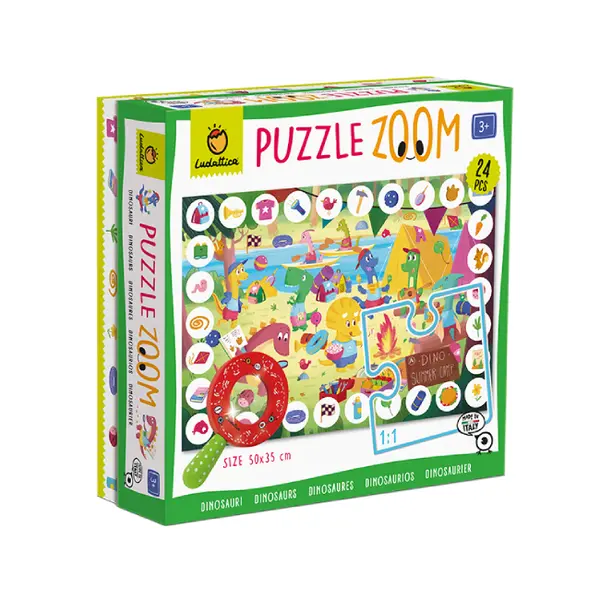 Puzzle 24 piese - Dinozauri | Ludattica