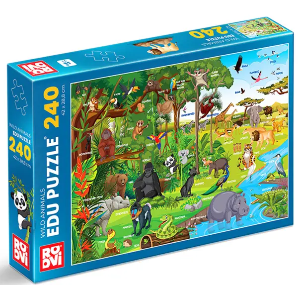 Puzzle 240 piese - Wild Animals | ROOVI