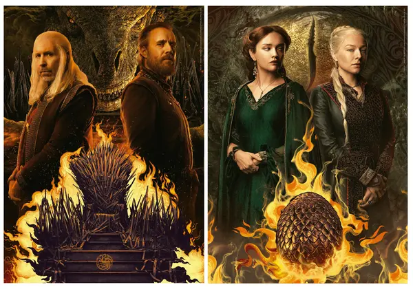 Puzzle 2x500 piese - Game of Thrones - House Of The Dragon | Educa