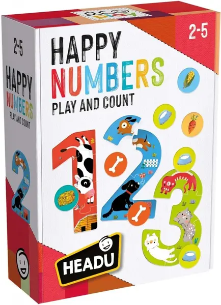 Puzzle 37 piese - Numere vesele | Headu