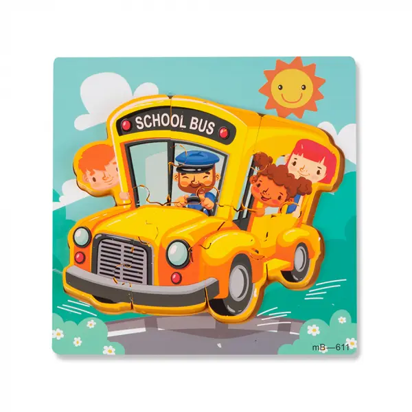 Puzzle 3D Autobuz Scolar