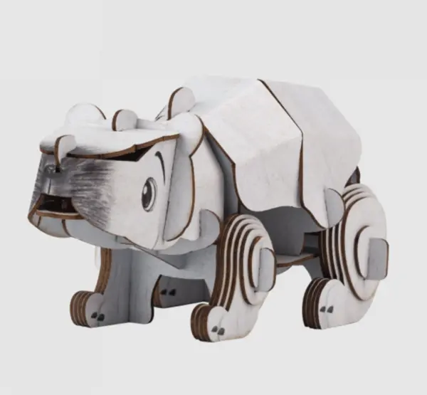 Puzzle 3D cu sunet - Build 'n' Sound - Urs polar | MierEdu