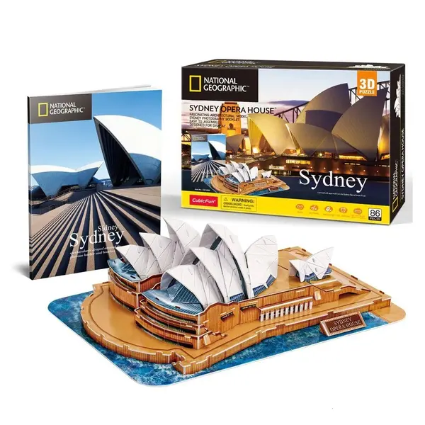 Puzzle 3D Cubic Fun Opera din Sydney Australia 86 piese
