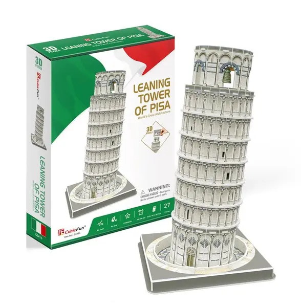 Puzzle 3d Cubic Fun Turnul inclinat din Pisa 27 piese