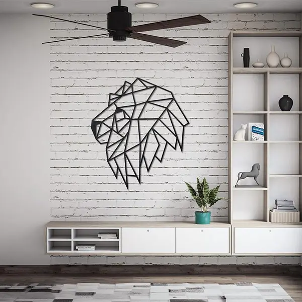 Puzzle 3D decorativ - Lion Head, 134 piese | EWA
