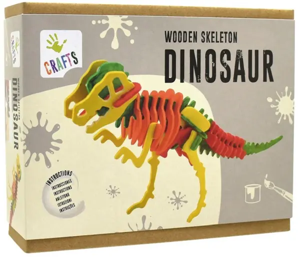 Puzzle 3D din lemn Andreu toys - Schelet de dinozaur