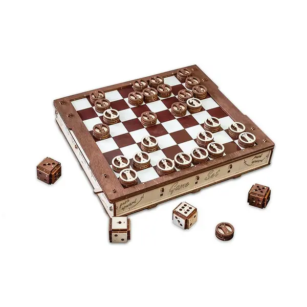 Puzzle 3D din lemn - Gameset, 620 piese | EWA