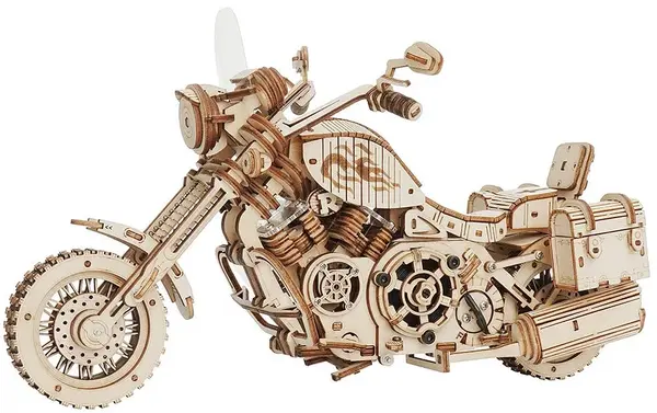 Puzzle 3D din lemn Robo Time din 420 de piese - Motor Cruiser