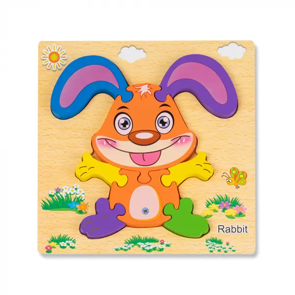 Puzzle 3D Iepuras Montessori