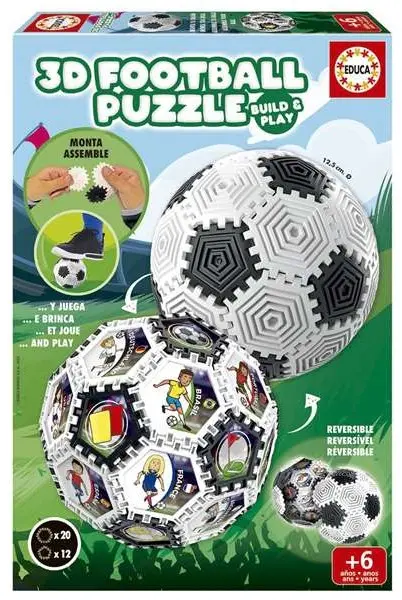 Puzzle 3D pentru copii Educa din 32 de piese - Minge