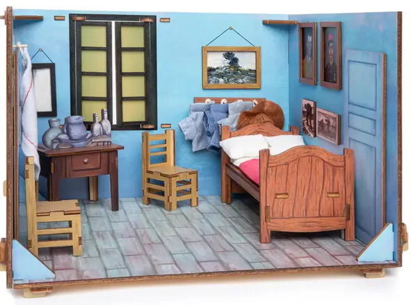 Puzzle 3D - Vincent Van Gogh - Dormitorul din Arles | Today is art day