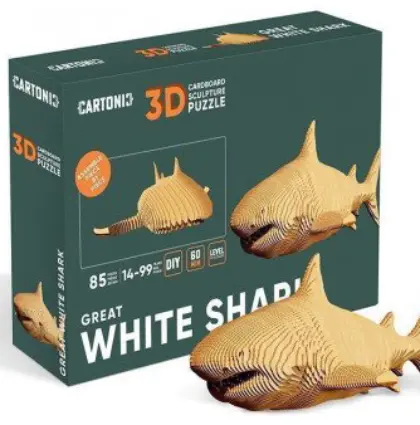 Puzzle 3D - White Shark | Cartonic