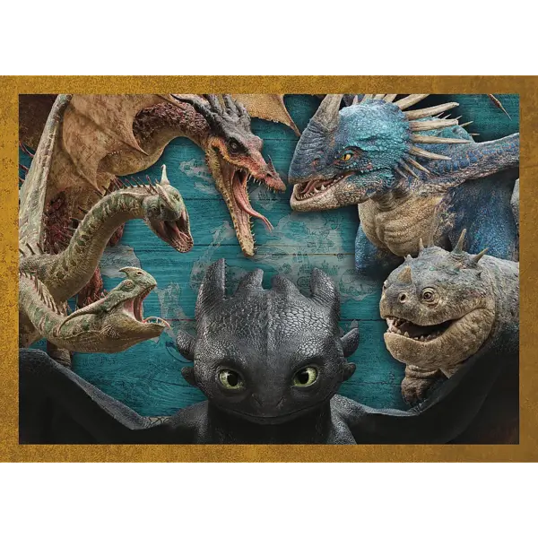 Puzzle 4 in 1 - How to Train Your Dragon | Trefl