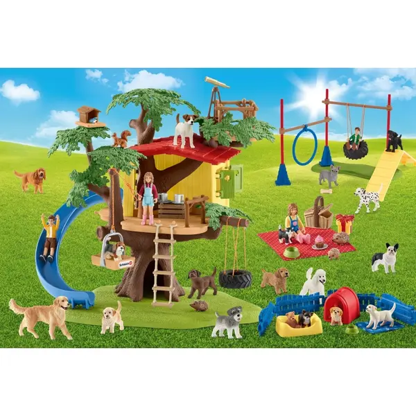 Puzzle 40 piese - Farm World with Happy Friends | Schmidt