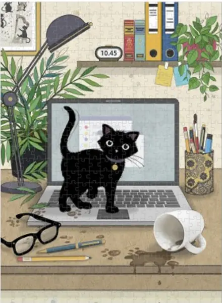 Puzzle 500 piese - Bug Art - Chaton Ordi | Kiub