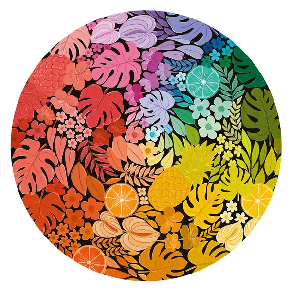 Puzzle 500 piese - Circle of Colors - Cerc tropical | Ravensburger
