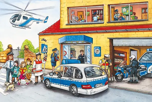 Puzzle 60 piese - Police Helicopter | Schmidt