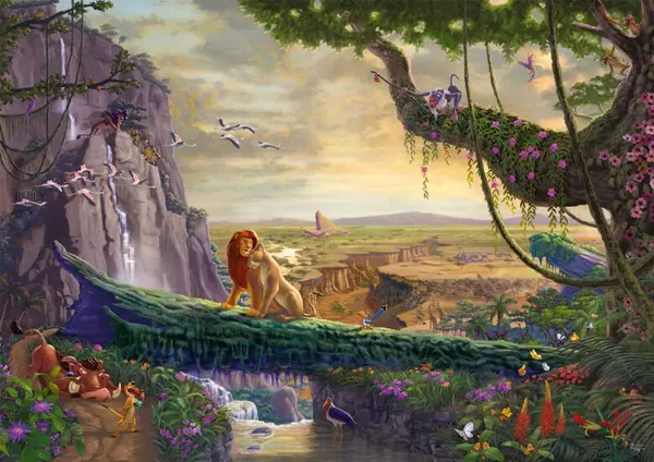 Puzzle 6000 de piese - Thomas Kinkade - Diseny The Lion King Return to Pride Rock | Schmidt