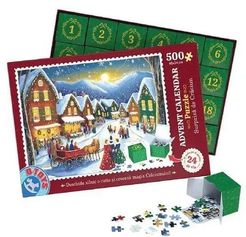 Puzzle Advent Calendar Model 1, 500 piese