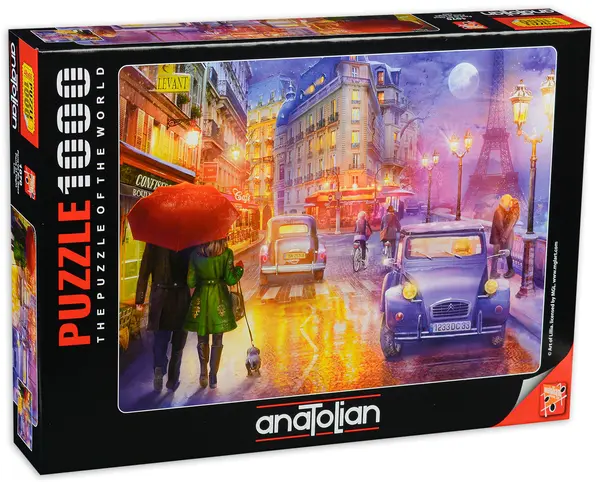 Puzzle Anatolian din 1000 de piese - Paris noaptea, Lilia