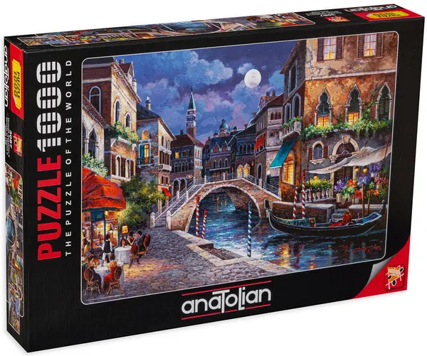 Puzzle Anatolian din 1000 de piese - Strada din Venetia, James Lee