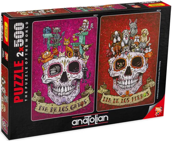 Puzzle Anatolian din 2 x 500 de piese - Halloween