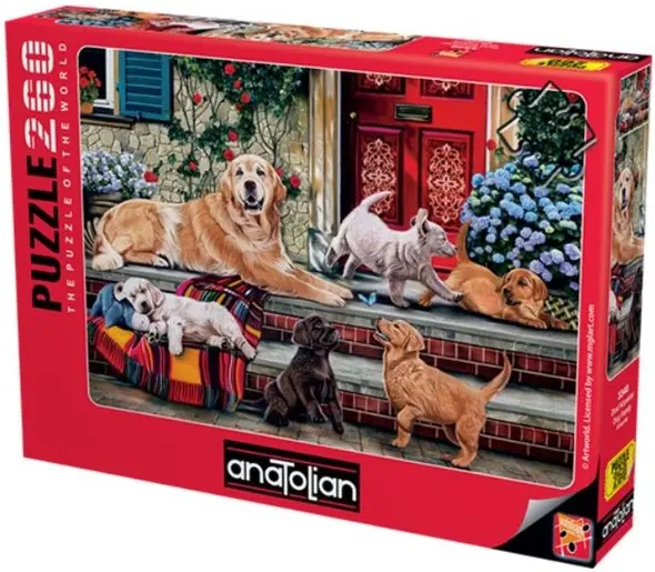 Puzzle Anatolian din 260 de piese - Familie de câini