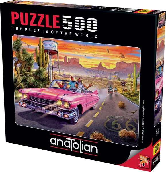 Puzzle Anatolian din 500 piese - Drumul 66