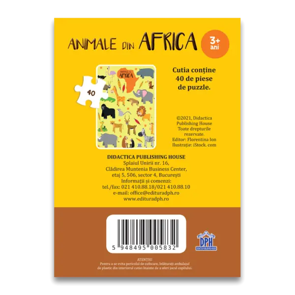 Puzzle: Animale din Africa | Didactica Publishing House