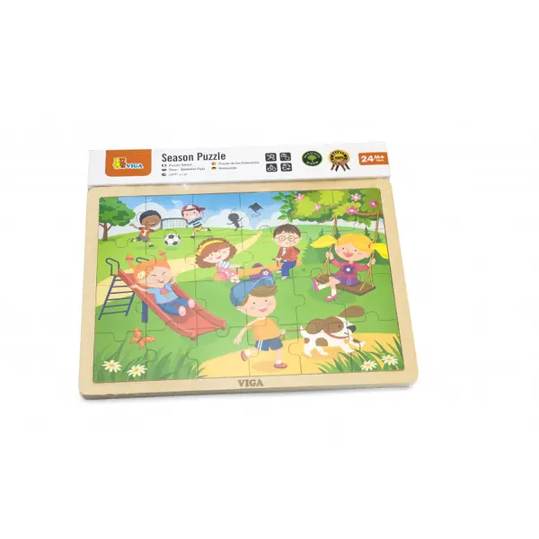 Puzzle anotimpuri, Primavara, 24 piese, Viga