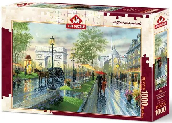Puzzle Art Puzzle din 1000 de piese - Plimbare de primavara, Paris, Ken Shotwell